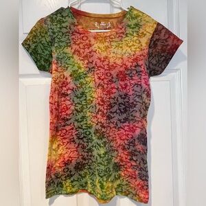 Colorful Tie-Dye Women's Top